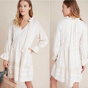 NWT Anthropologie Dominique Natural tunic dress m